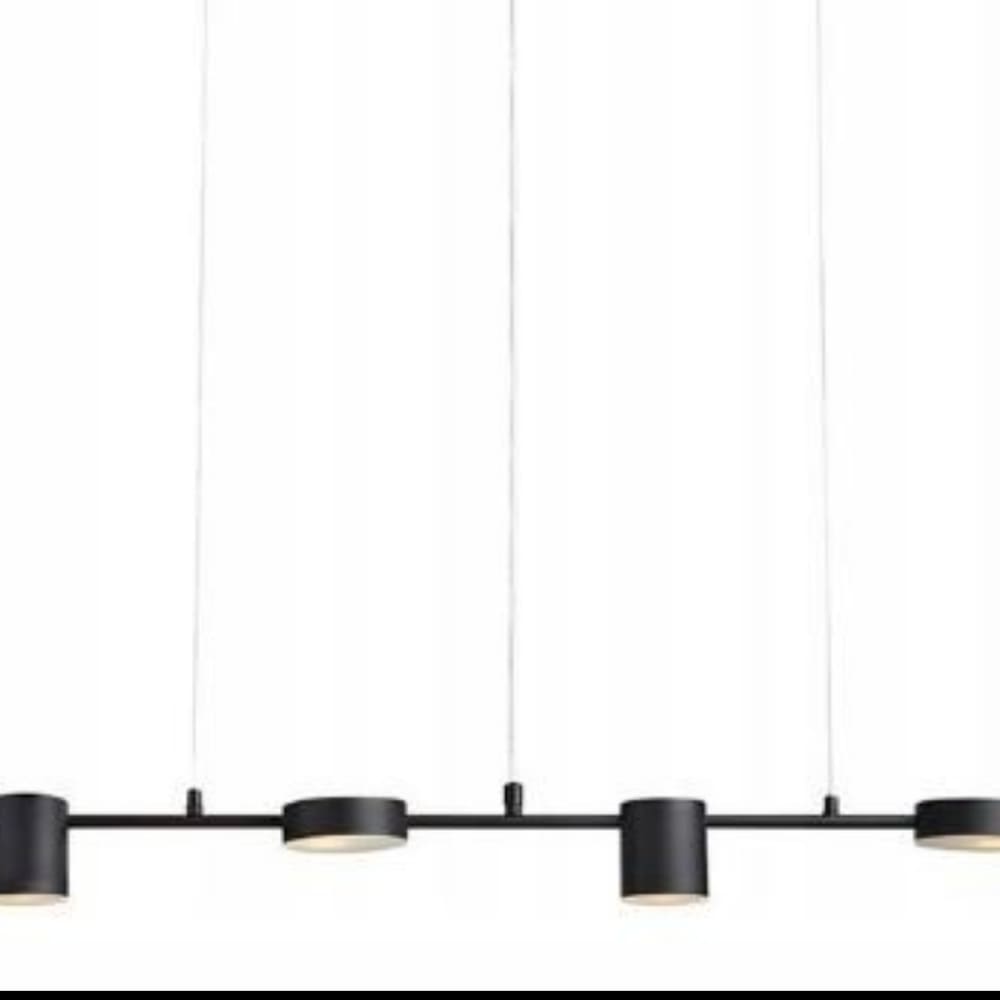 Suspension 4xG9 en métal noir mat — vue 3
