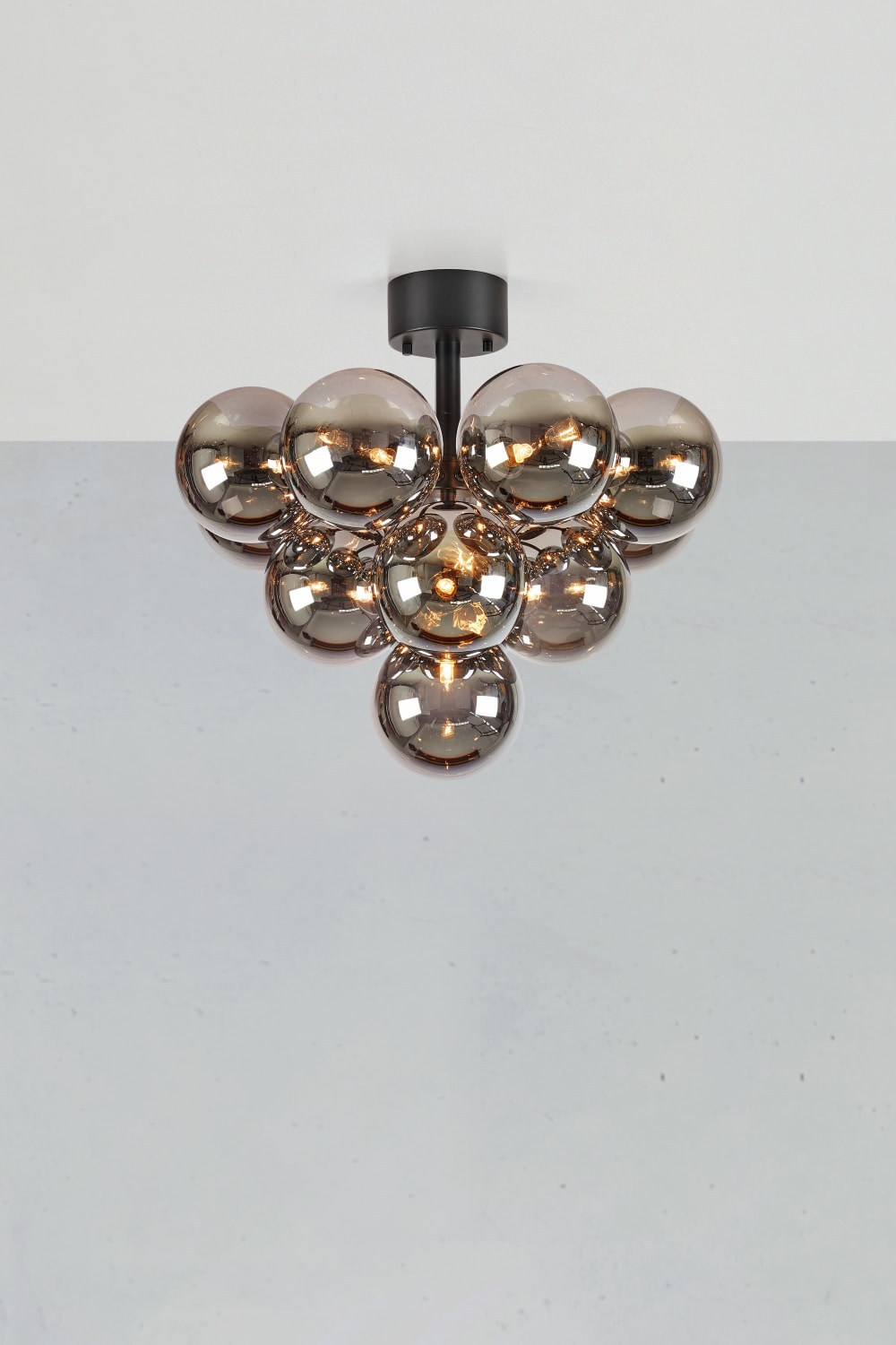 Plafonnier 13xG9 noir et fumé - Maisons du Monde