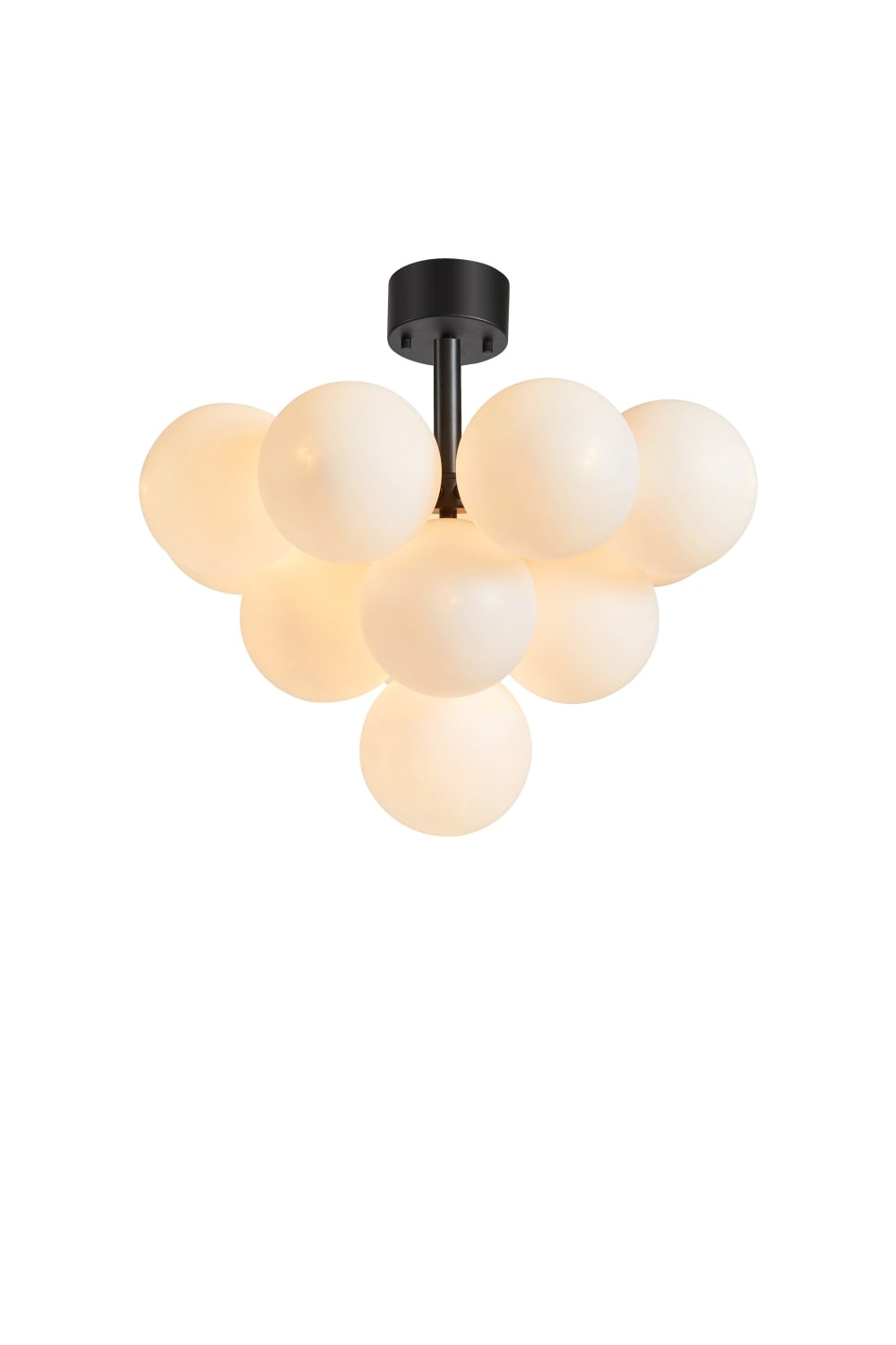 Plafonnier 13xG9 , verre - opalin
