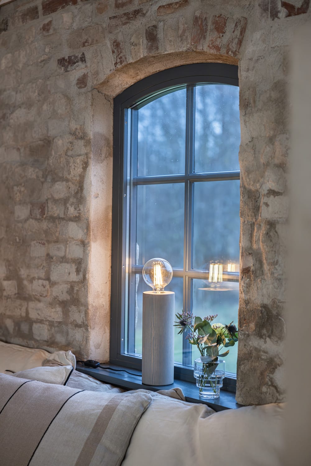 Lampe de table 1xE27 gris taché — vue 3