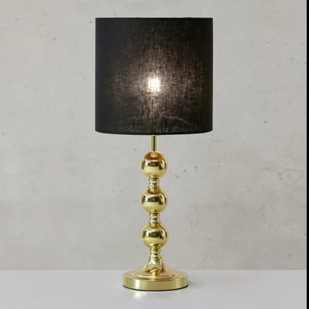 Lampe de bureau 1xE27 laiton brossé et noir — vue 4