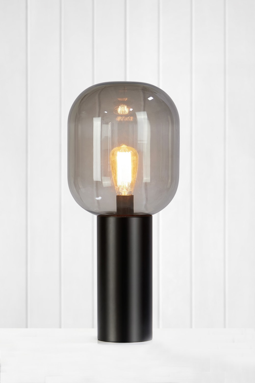 Lampe de table 1xE27 noir et fumée — vue 3