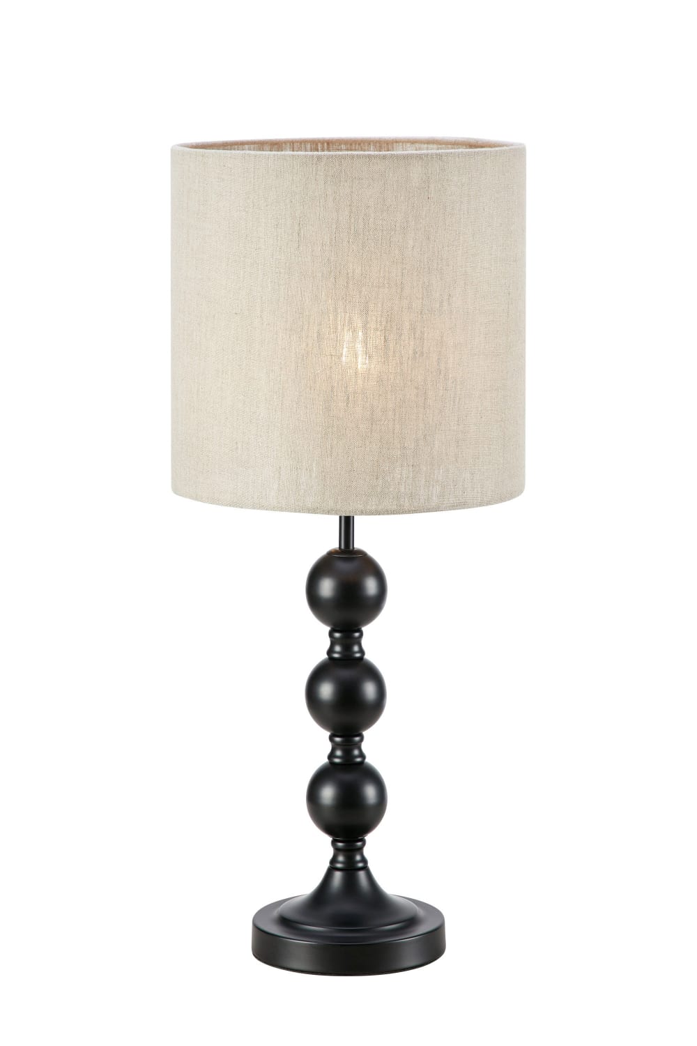 Lampe de bureau 1xE27 noir et beige