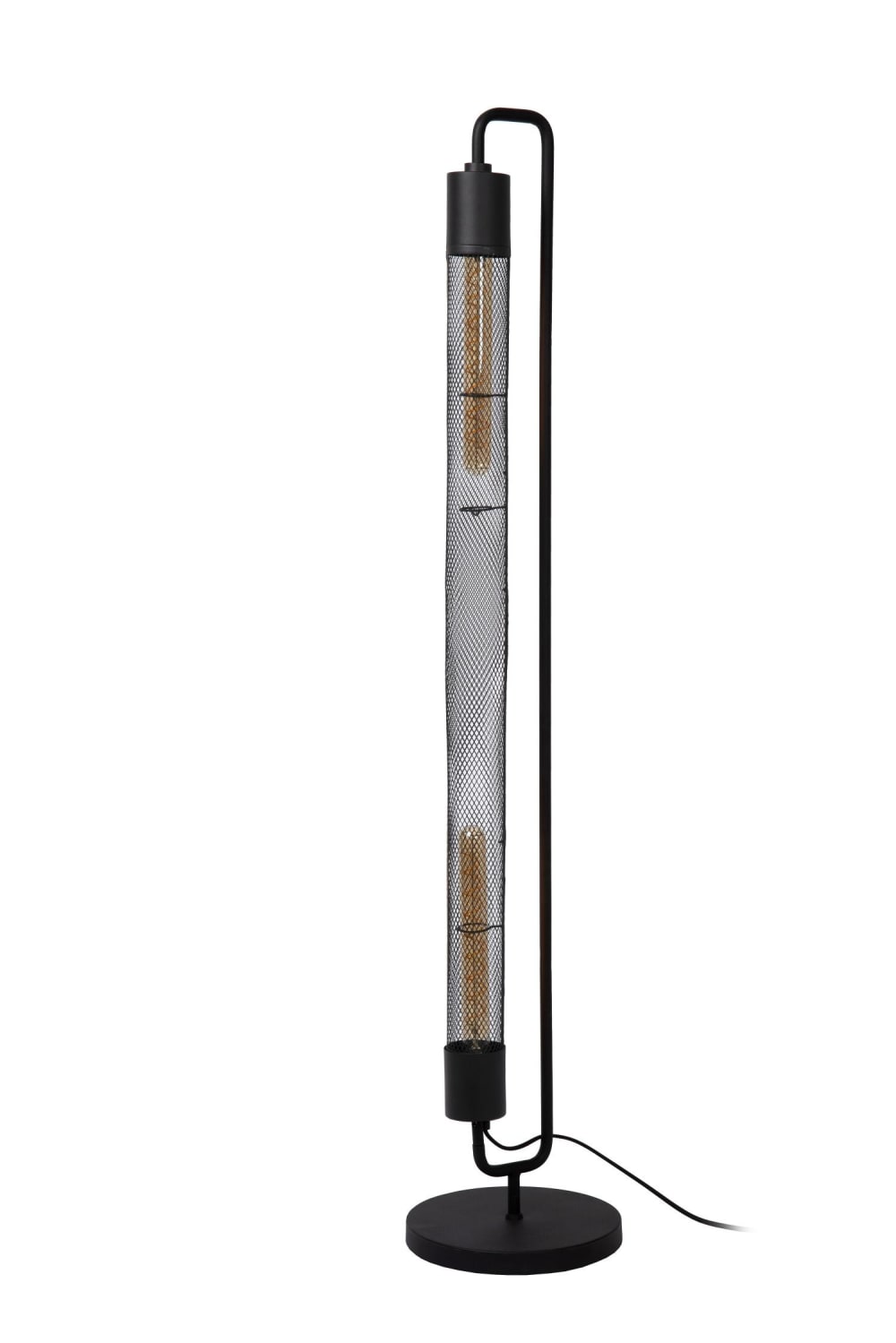 Lampadaire métal 2 lumières Noir — vue 4