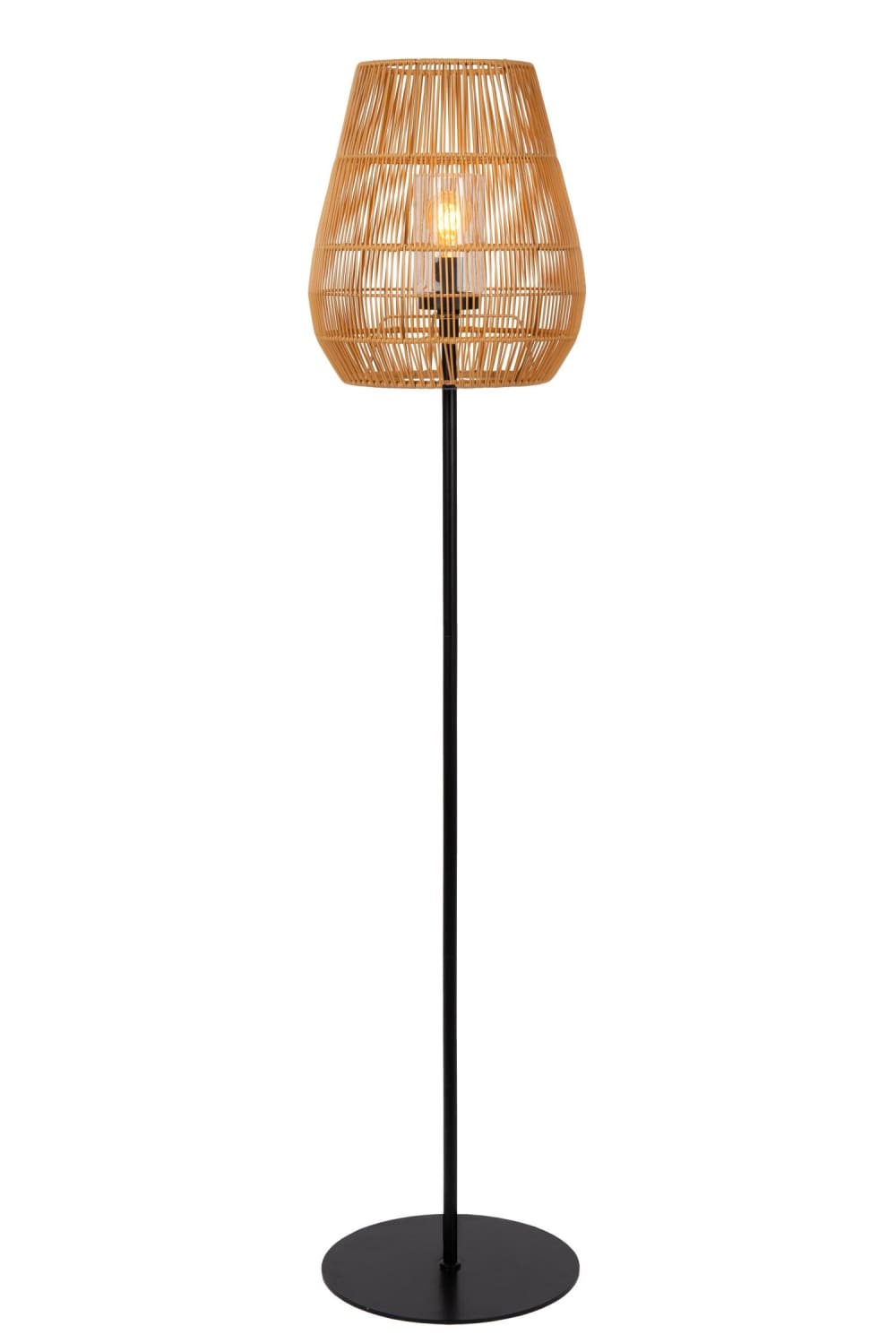 Lucide NERIDA Lampadaire Int/Ext Diam. 35 cm 1xE27 IP44 Naturel — vue 3