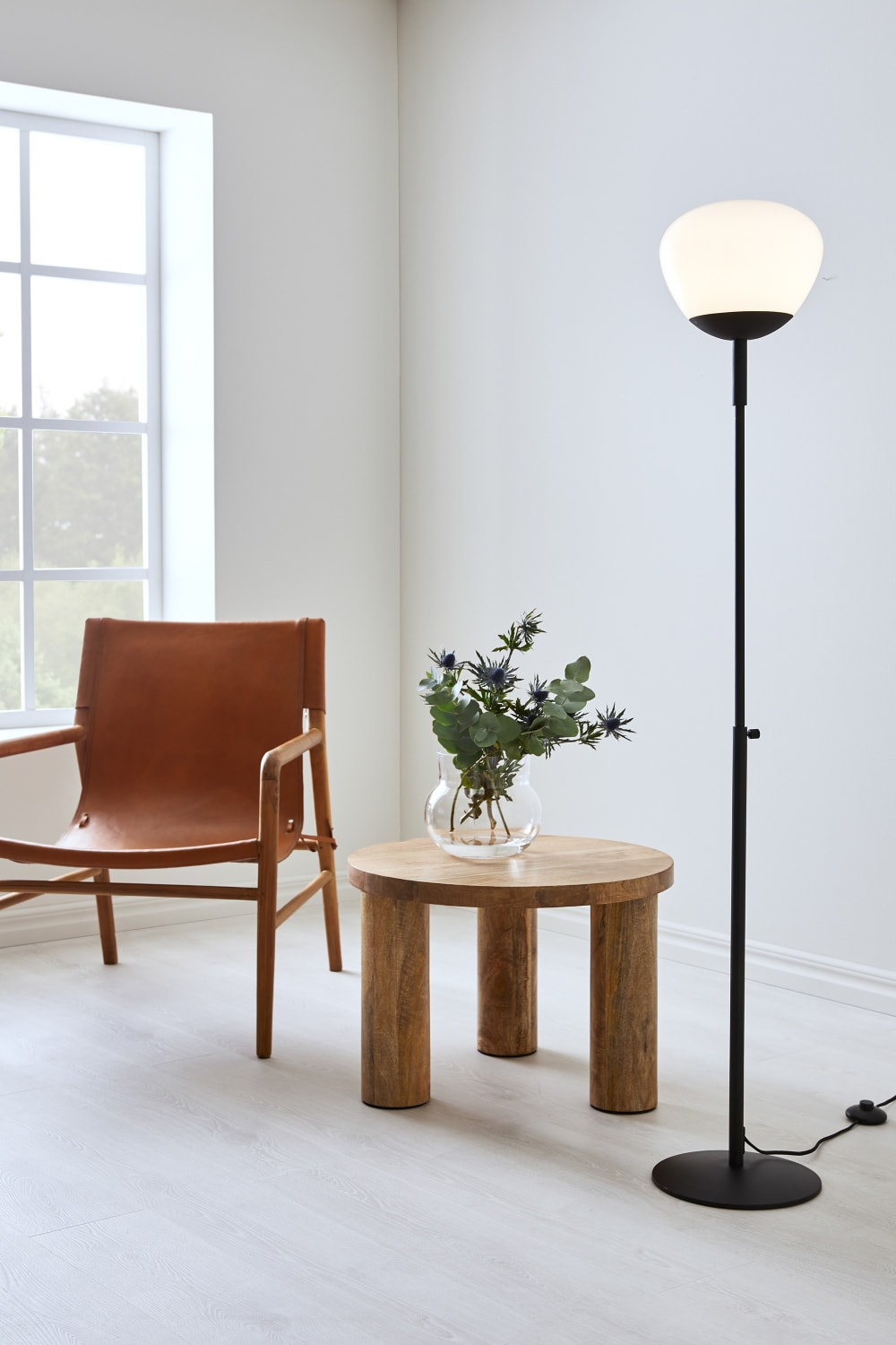 Lampadaire 1xE27 noir et blanc — vue 3