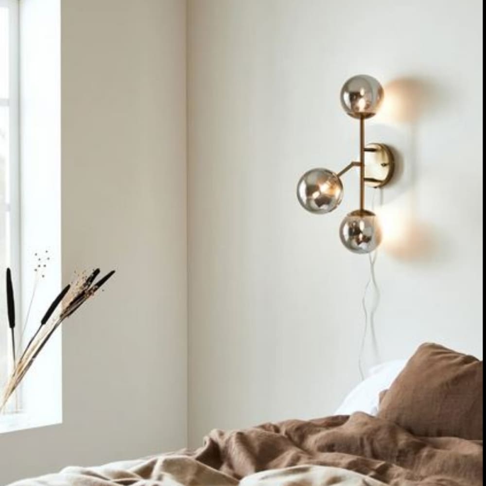 Applique murale 3xG9 laiton et fumée — vue 3