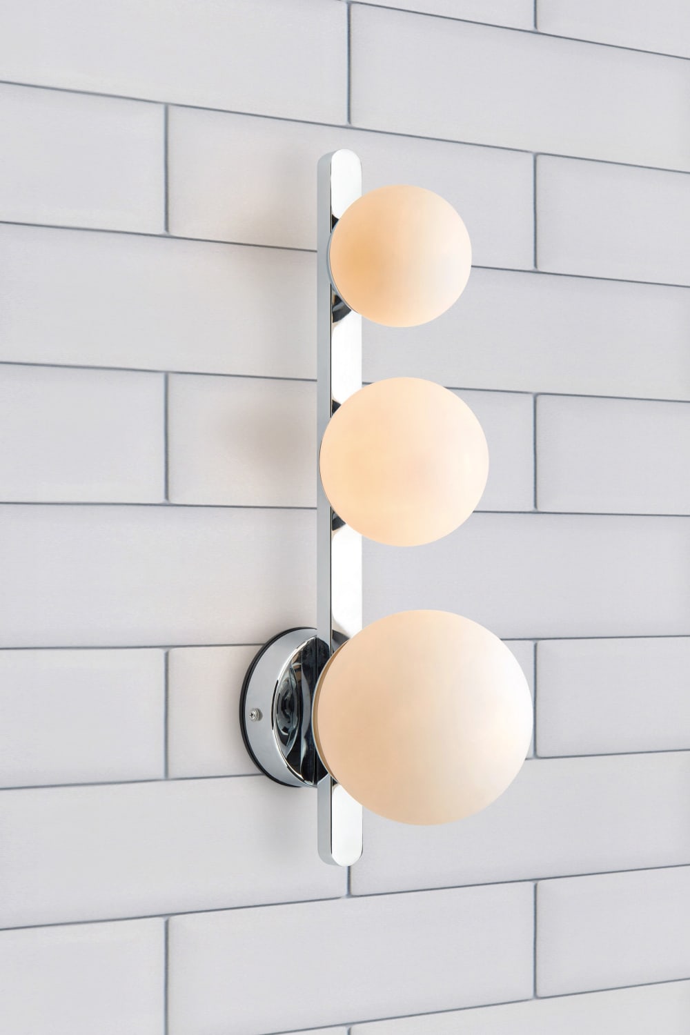 Applique murale 3xG9 chrome et blanc — vue 3