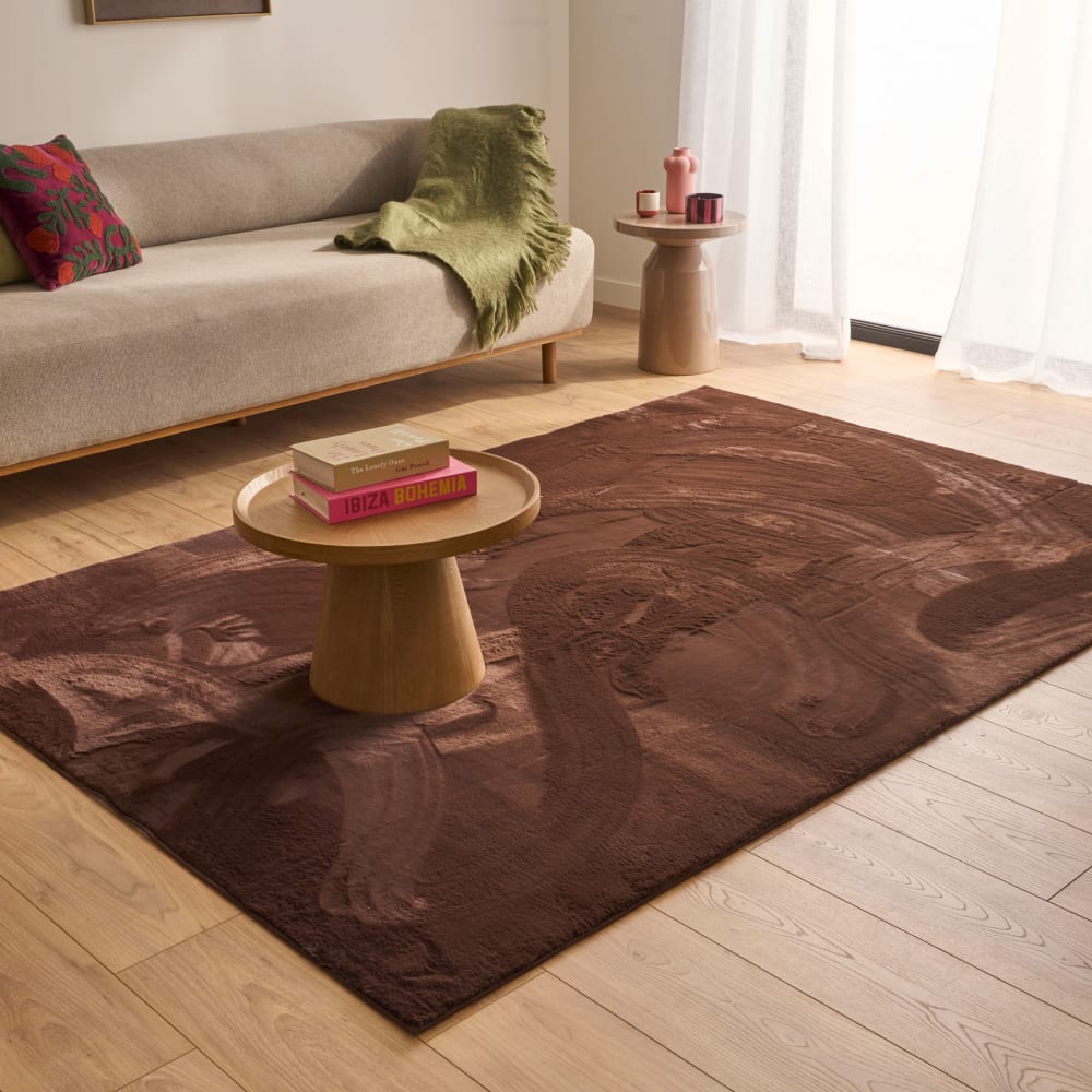 Tapis doux marron 120x160 — vue 3