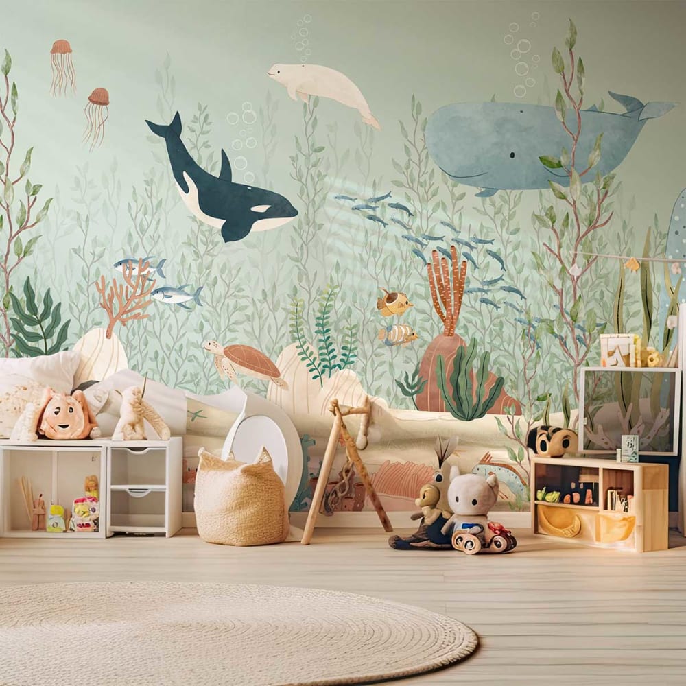Papier peint créatures - mer