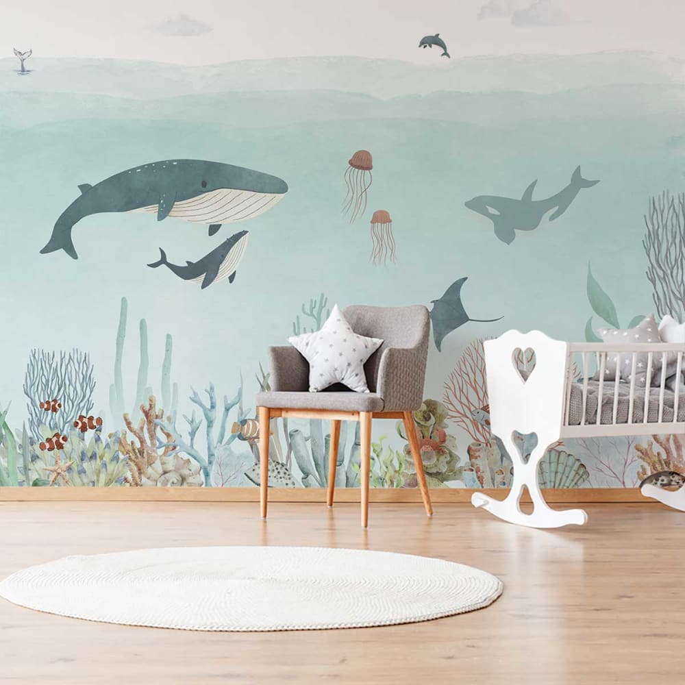 Papel pintado de viajes submarinos 364x270cm