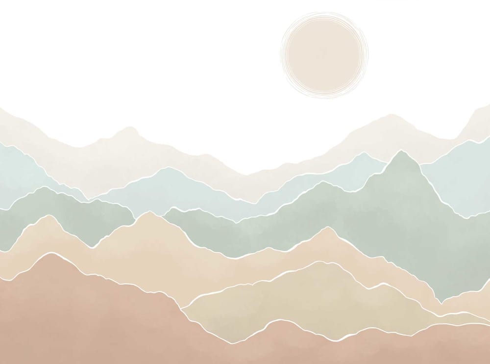 Papier peint vallons pastel 364x270 cm — vue 3