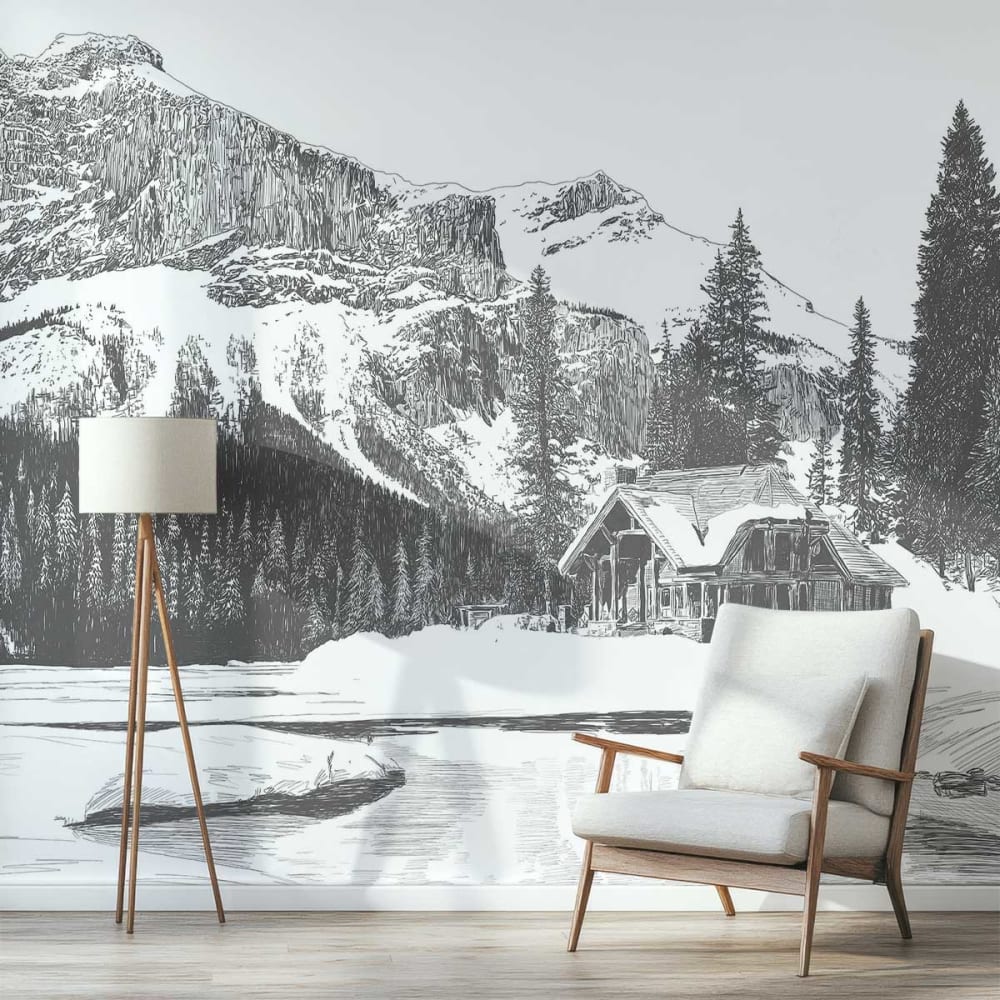 Papier peint chalet 312x270