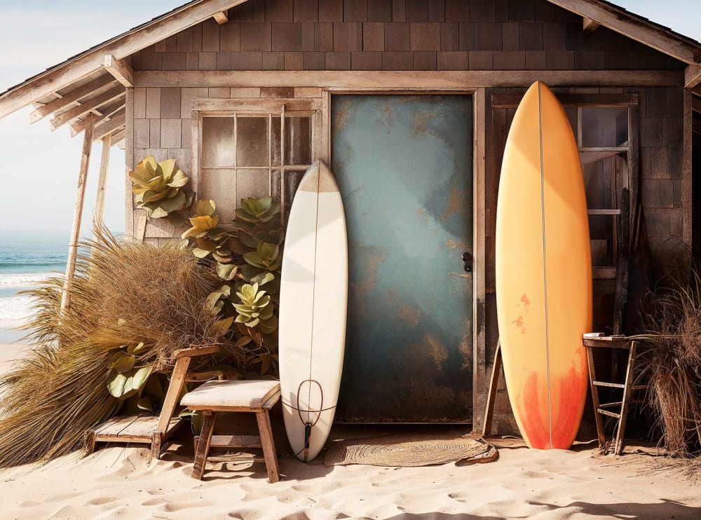 Papier peint cabanon de plage 364x270 cm — vue 3