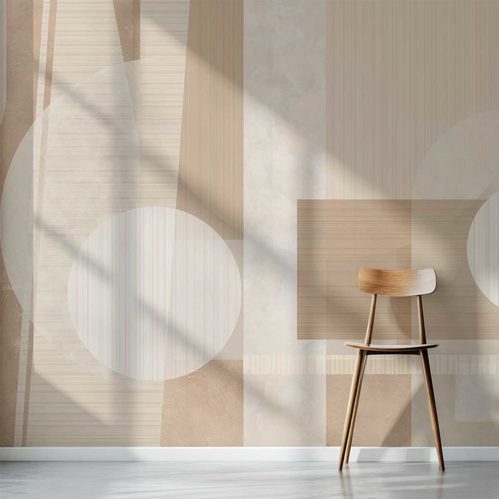 Papier peint beige structuré