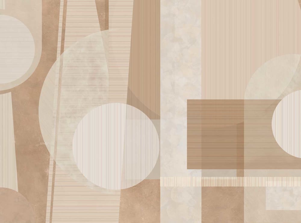 Papier peint beige structuré 364x270 cm — vue 3