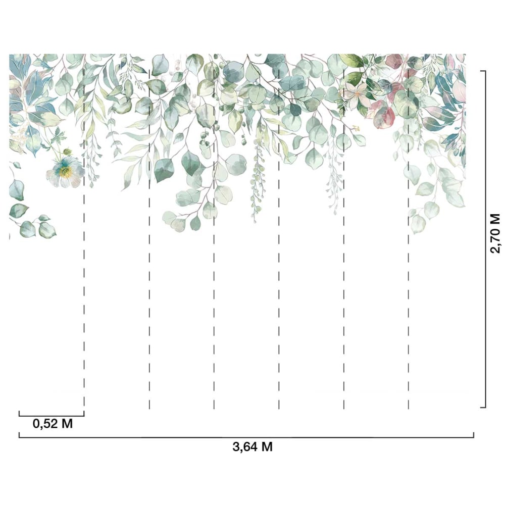 Papier peint jardin bohème 364x270 cm — vue 4