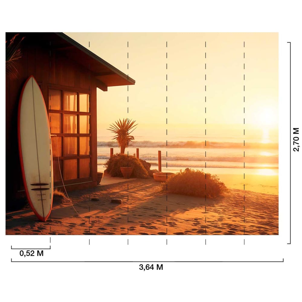 Papier peint maisons de plage 364x270 cm — vue 4