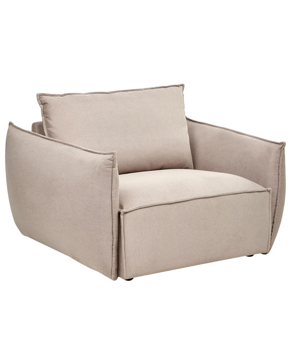 fauteuil en tissu beige