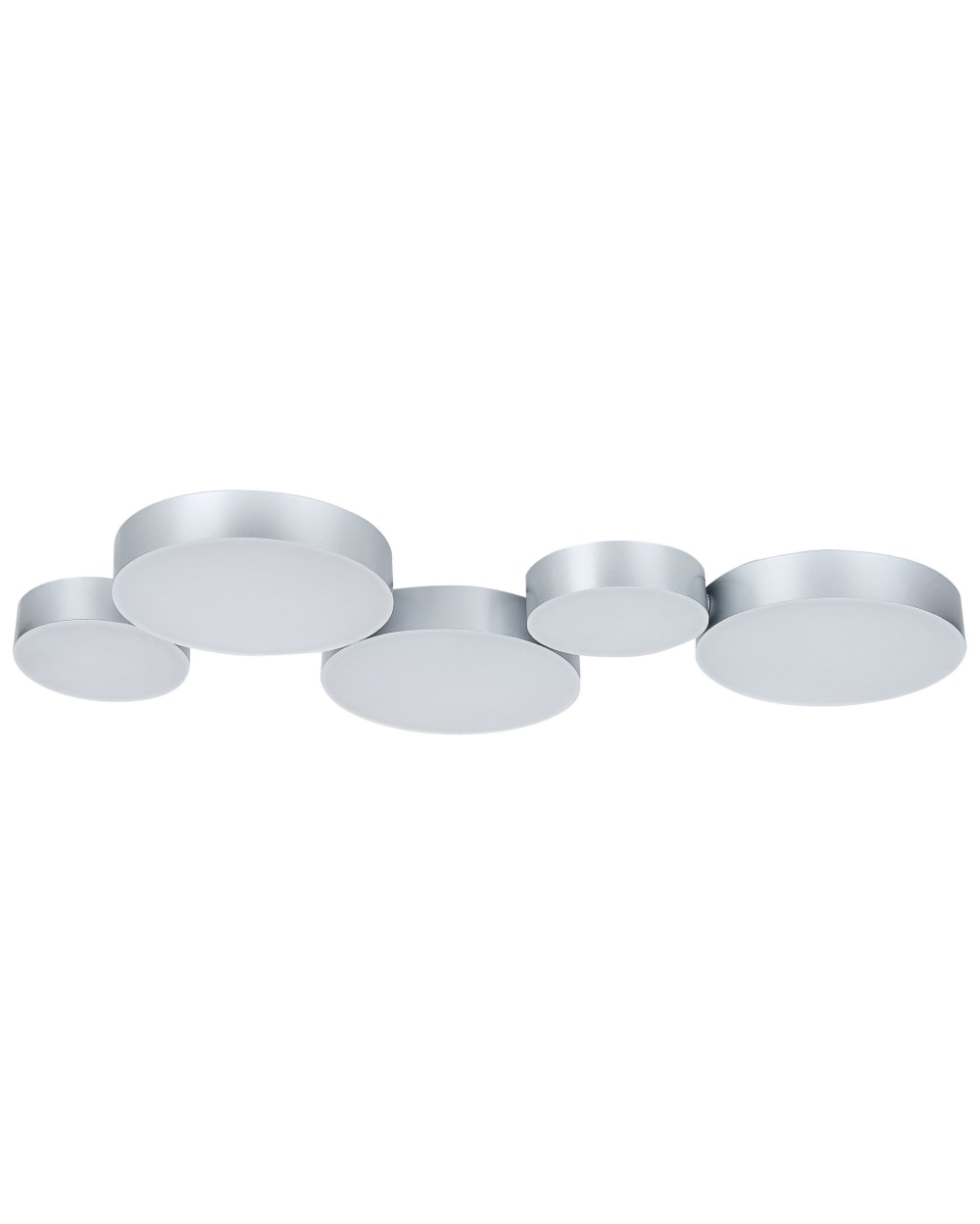 Plafonnier à led métal argenté