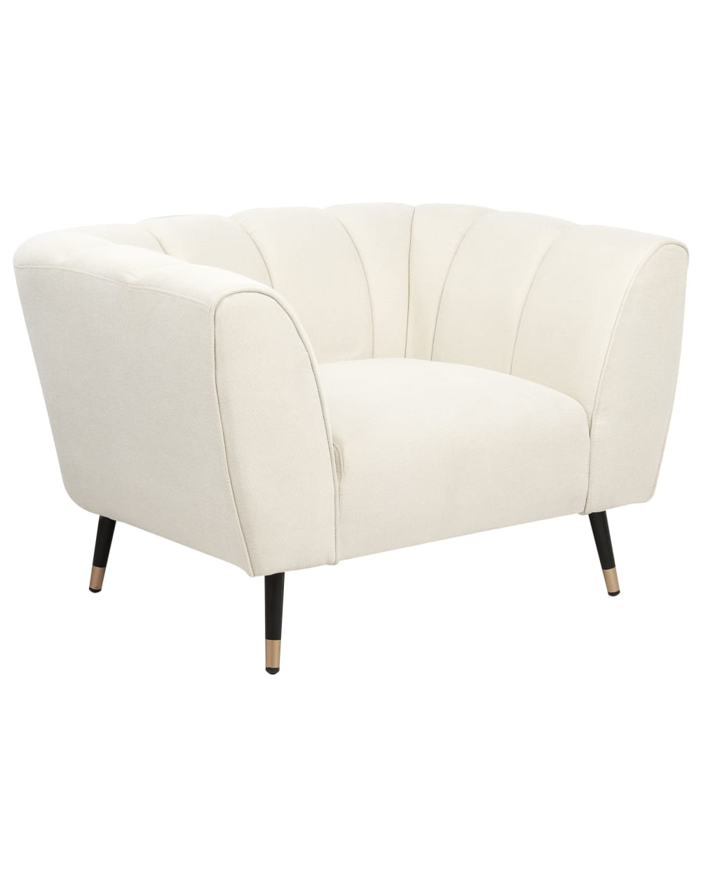 fauteuil en tissu beige