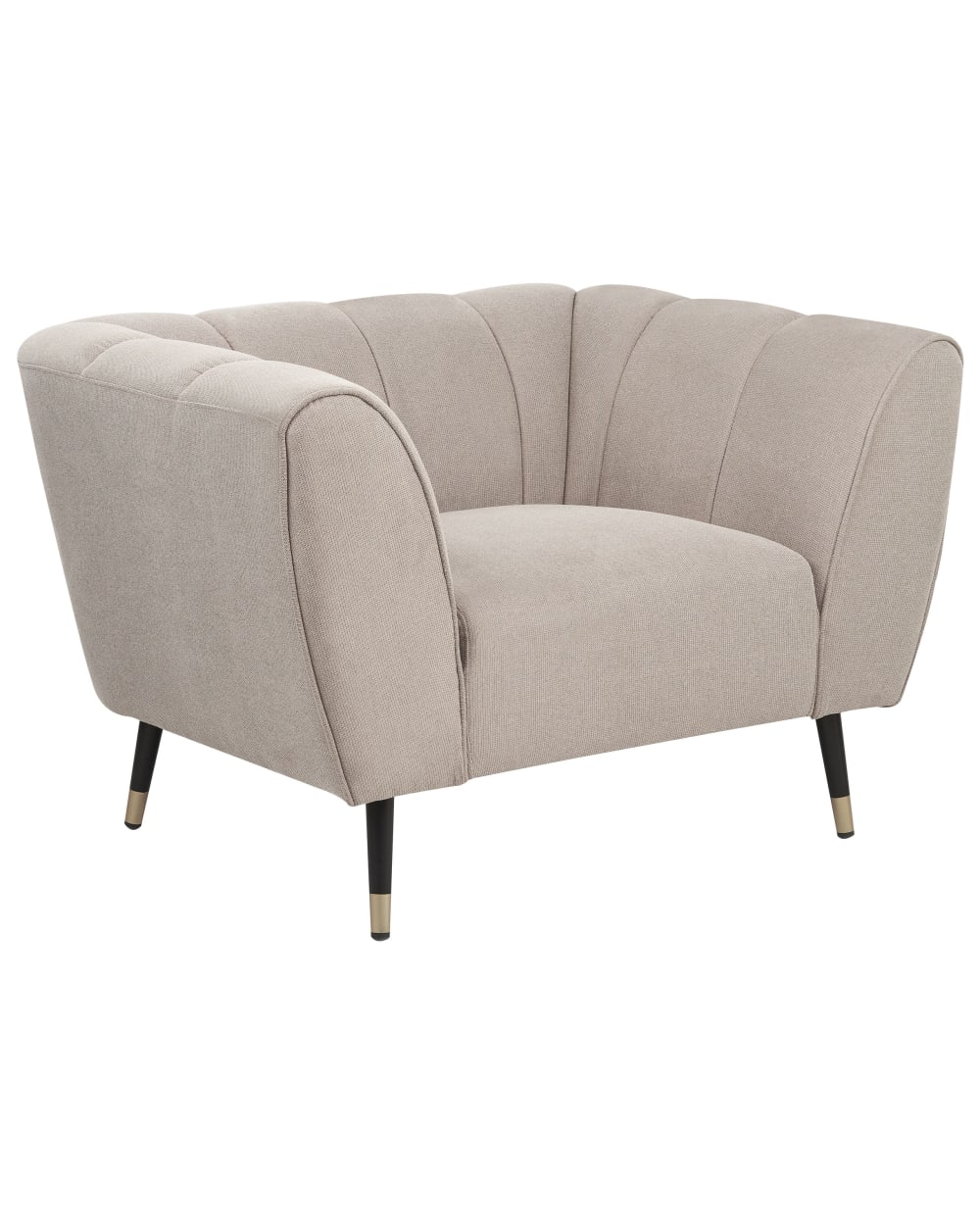 fauteuil en tissu beige