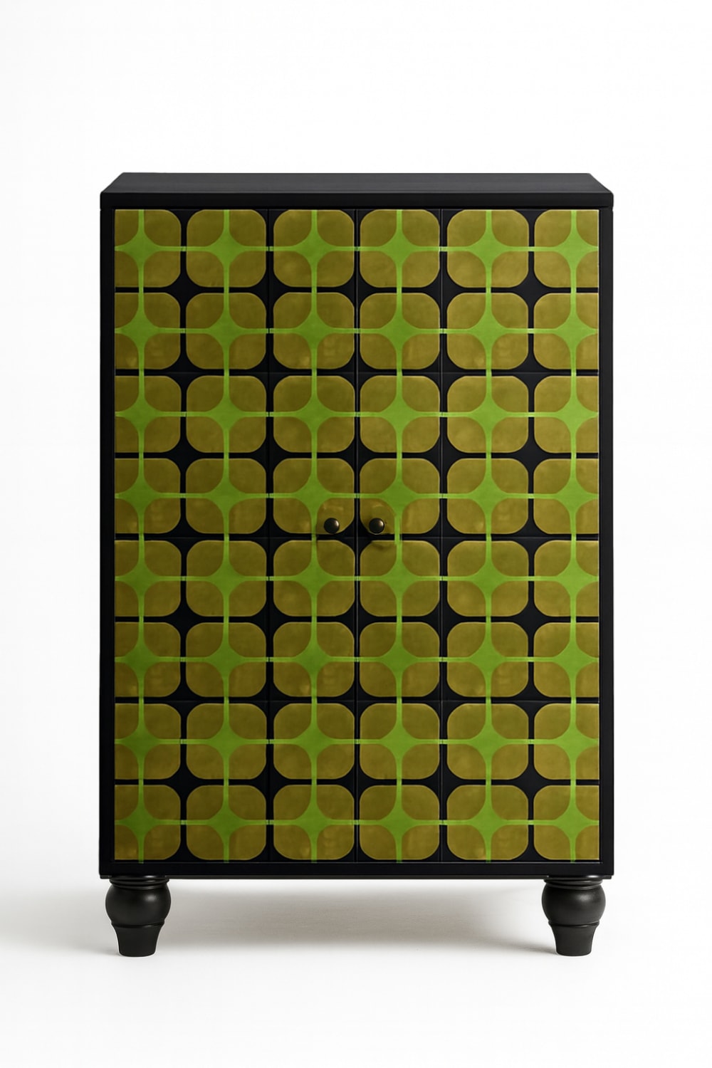 Buffet 2 portes en MDF mélaminé avec charnières à fermeture amortie