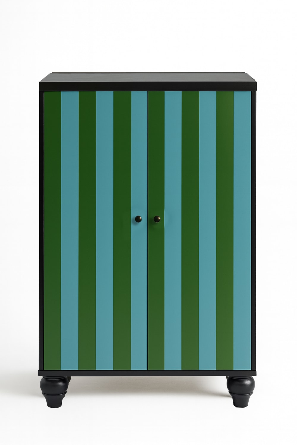 Buffet 2 portes en MDF mélaminé avec charnières à fermeture amortie