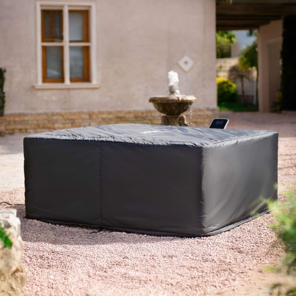 sweeek Wärmeschutzhülle für Whirlpool OSLO PLUS schwarz style classic chic - Pes - Polyester
