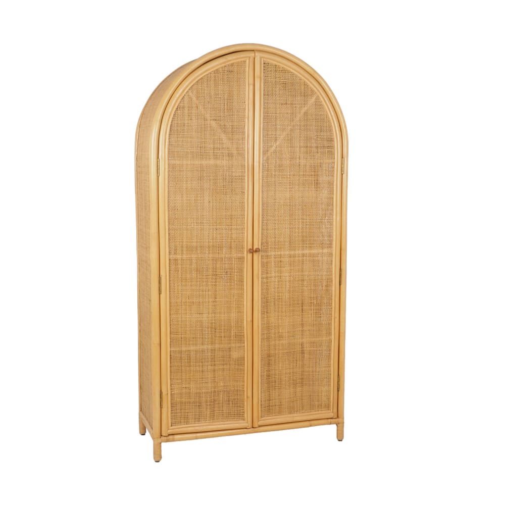 Armoire pour enfant bohème rotin naturel et cannage