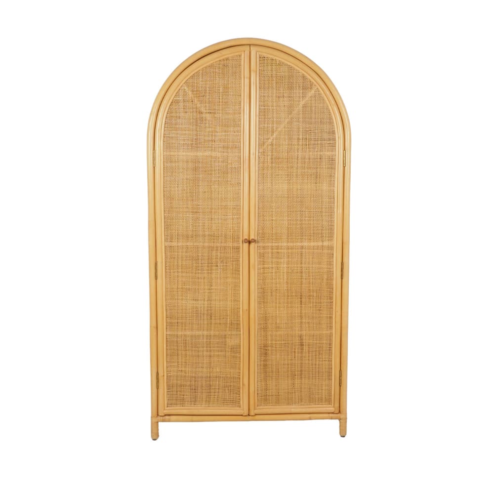 Armoire pour enfant bohème rotin naturel et cannage