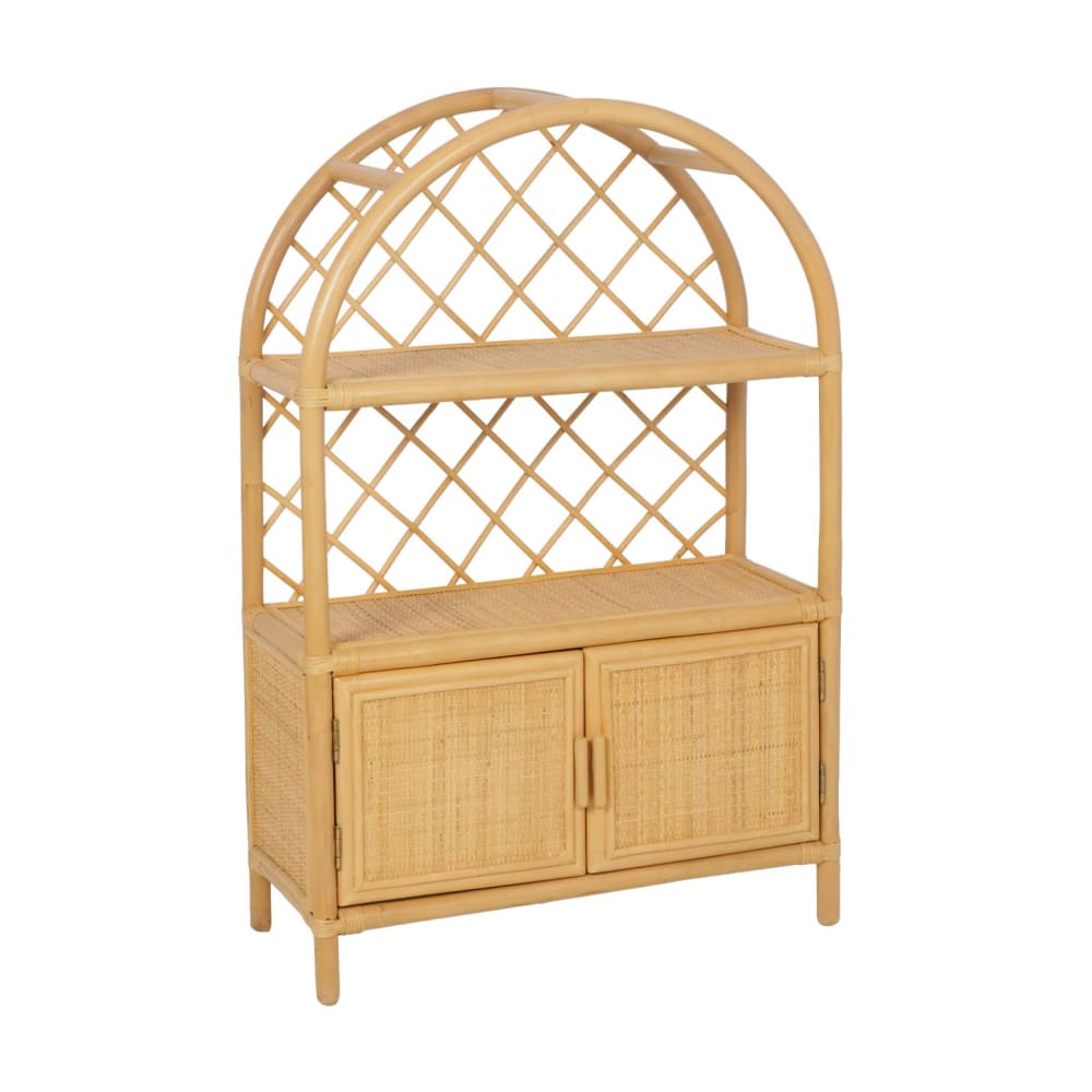 Bibliothèque enfant exotique rotin naturel