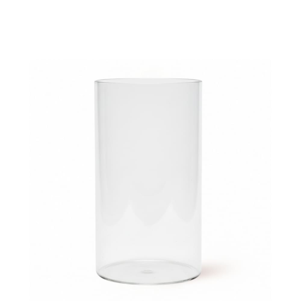 Photophore décoratif en verre transparent h20