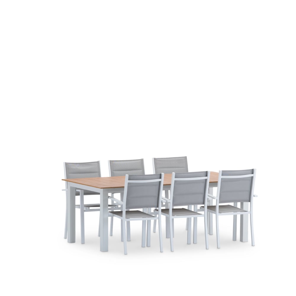 set de table en polywood - blanc