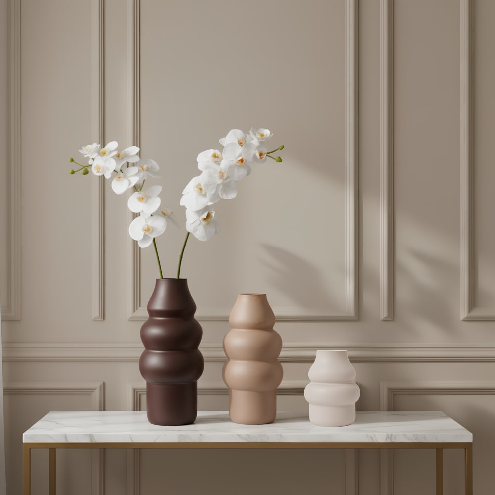 Vase décoratif en verre marron clair H31 - Maisons du Monde