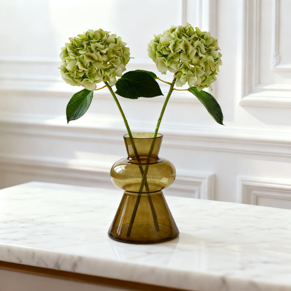 Vase décoratif en verre marron H23 - Maisons du Monde