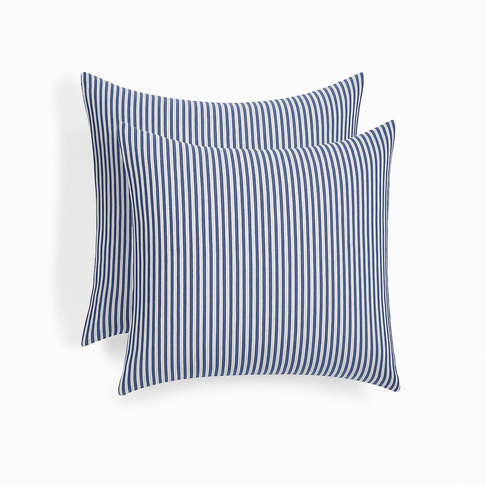 Febronie 2er set Kissenbezüge aus Baumwolle stürmisches blau style classic chic Öko-Tex Zertifikat - Baumwolle