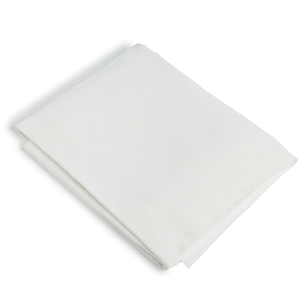 Drap plat percale de coton 270x300 blanc — vue 3