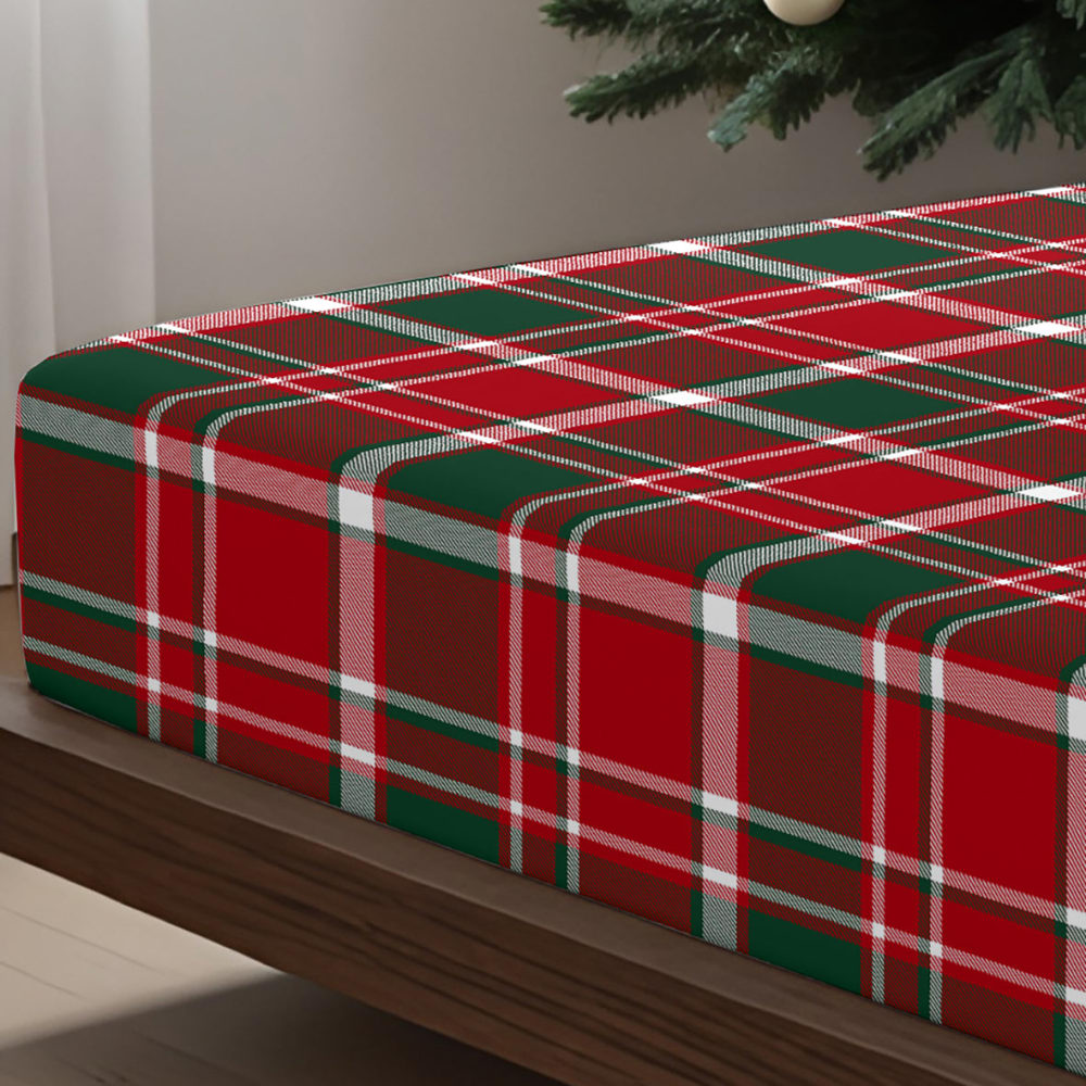 Spannbettlaken aus 100% Baumwolle, mehrfarbig 105x200 cm +35 cm -