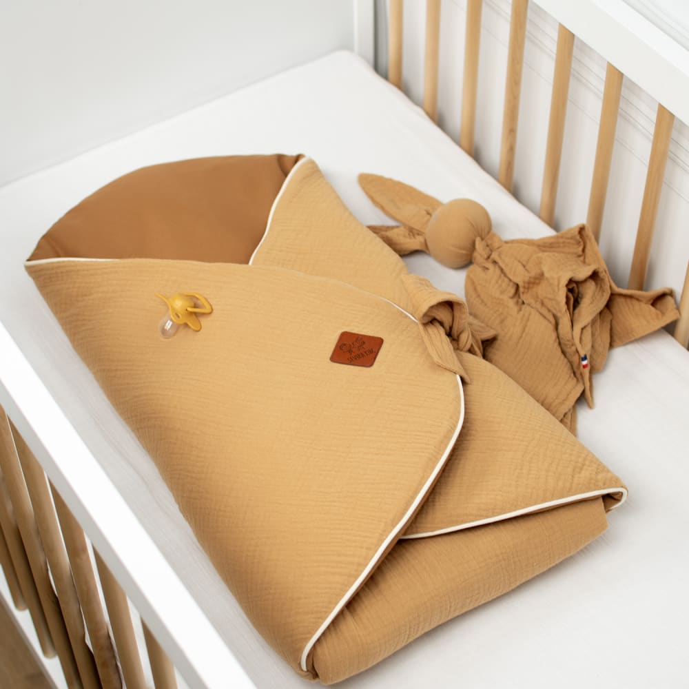 Mitwachsender wickelschlafsack aus baumwolle jeanne - Maisons Du