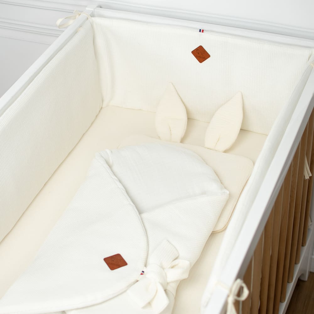 Wendbares nestchen mit wabenmuster fürs babybett - Maisons Du