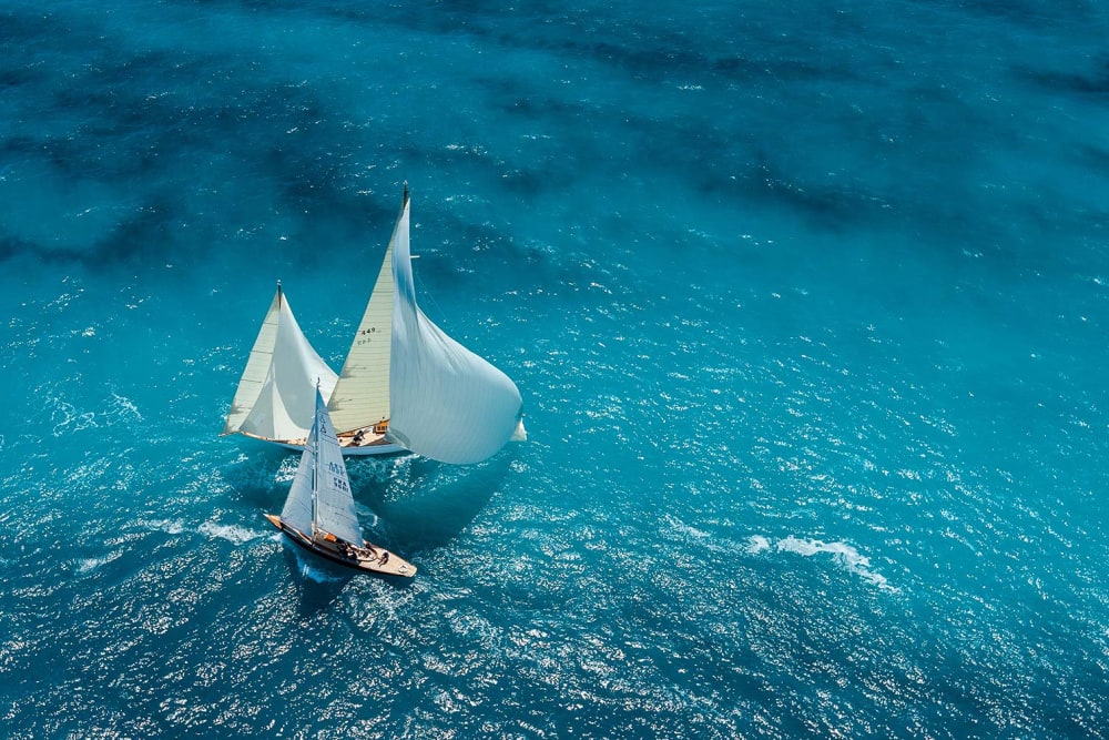 Tableau mer croisement bleu  imprimé sur toile 90x60 cm