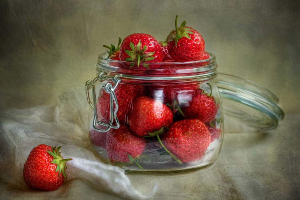 Tableau de cuisine saveurs de l'été  imprimé sur toile 90x60 cm