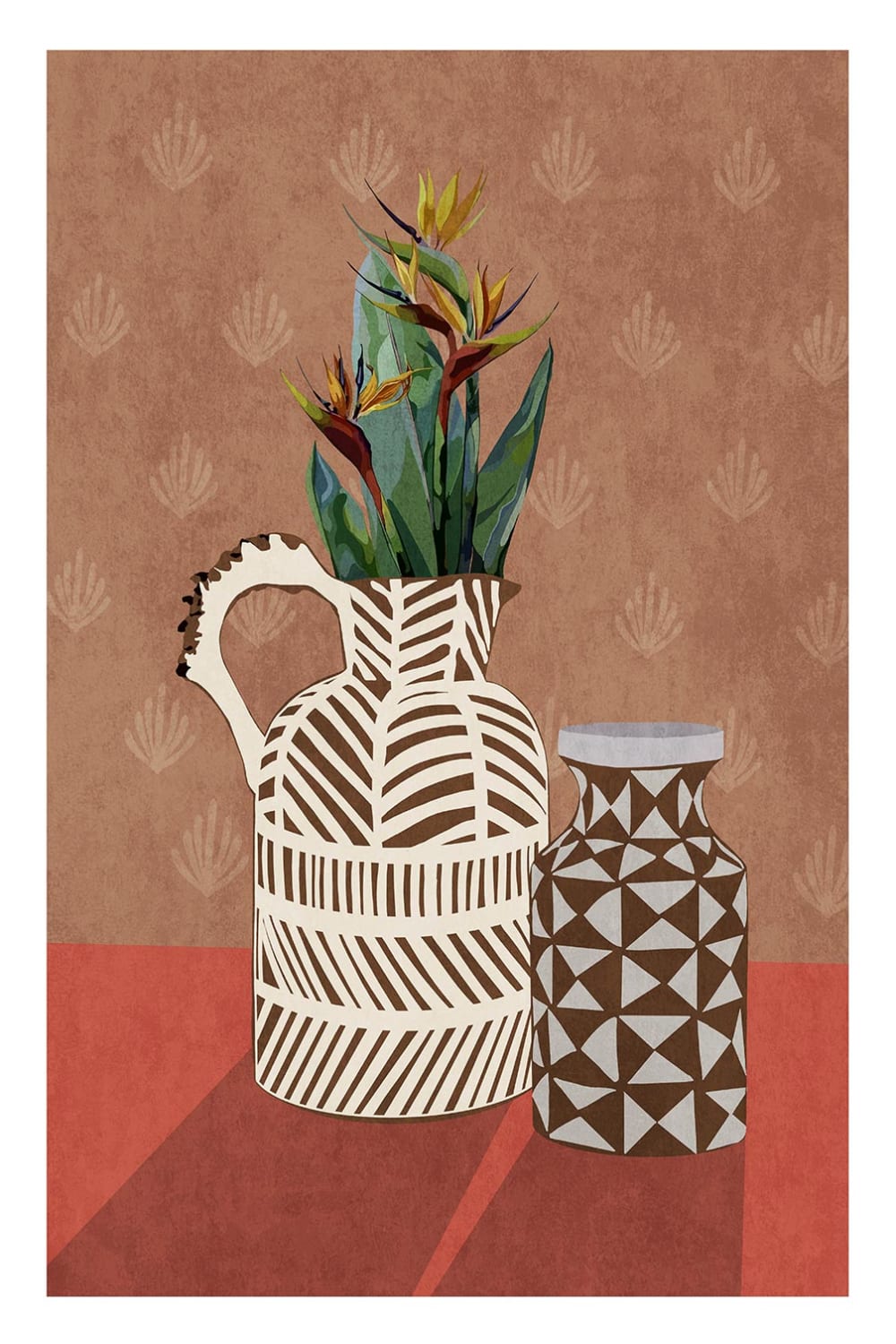 Tableau vase par bohonewart imprimé sur toile 60x90 cm