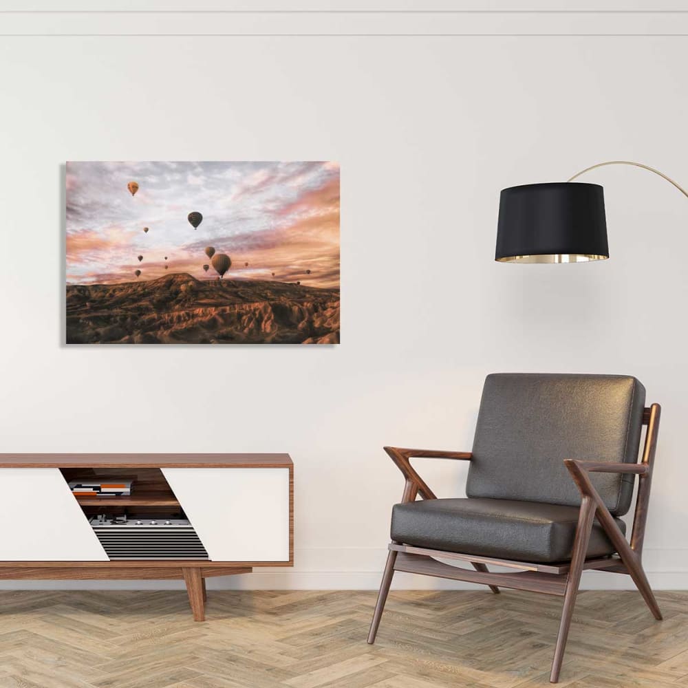 Paysage nature montgolfière en cappadoce  imprimé sur toile 90x60 cm