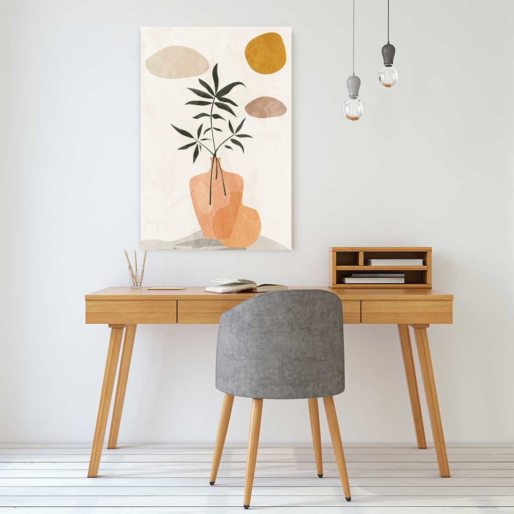 Tableau organique vase et minimalisme imprimé sur toile 60x90 cm — vue 3