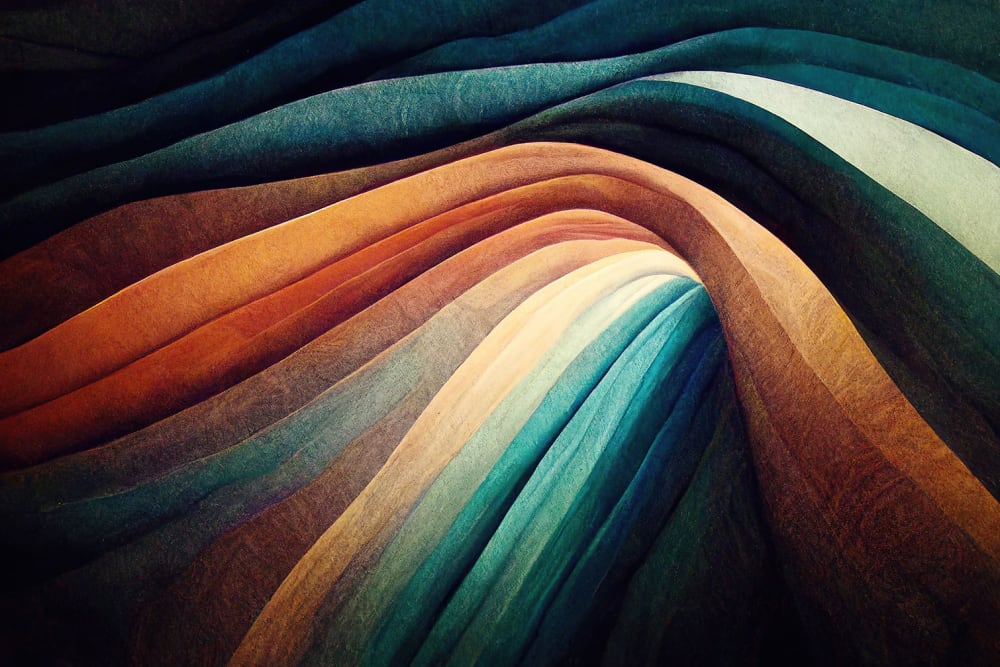 Tableau abstrait multicolore