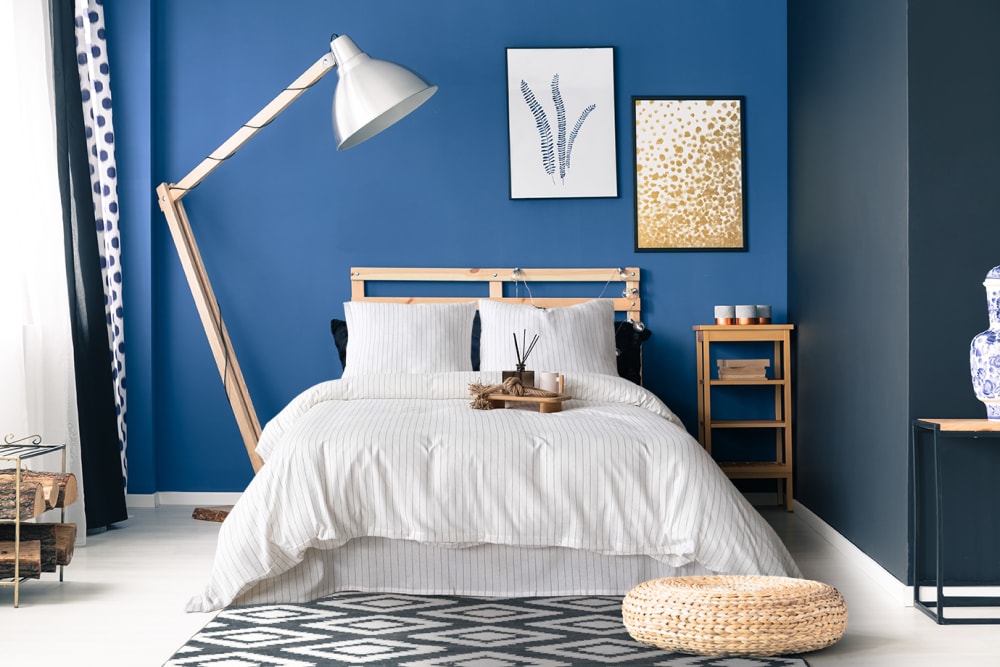 Parure de lit 2 personnes 200x200 cm coton tisse-teint