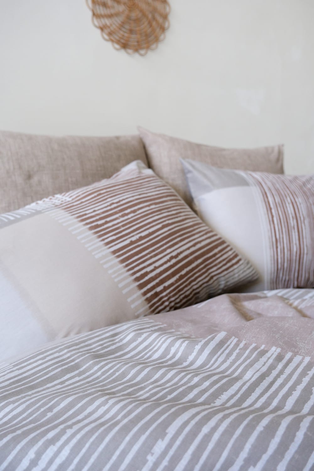 Parure de lit 2 personnes 200x200 cm coton imprimé — vue 4