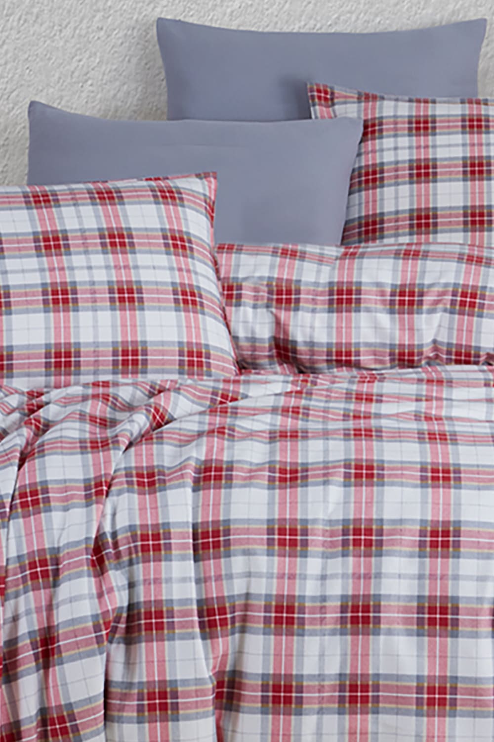 Parure de lit 2 personnes 200x200 cm Flanelle de coton imprimé - Maisons du Monde